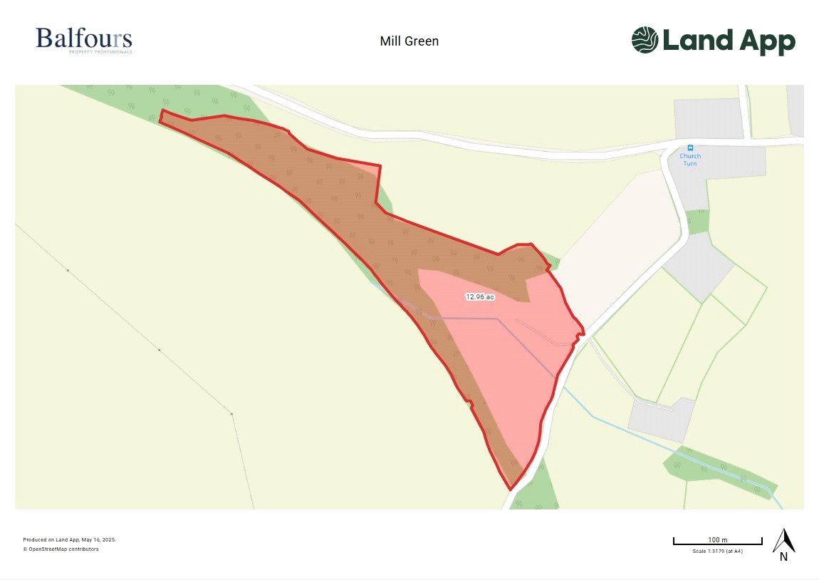 Mill Green, Stansbatch - Map