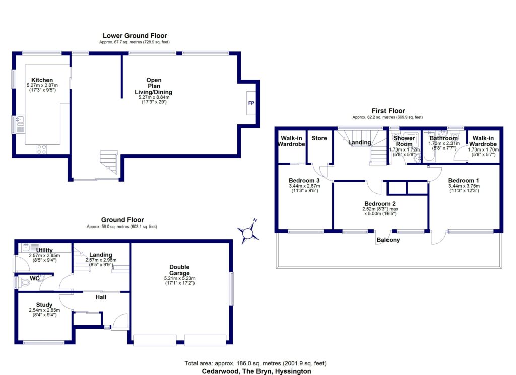 Cedarwood, The Bryn, Hyssington - Floorplan