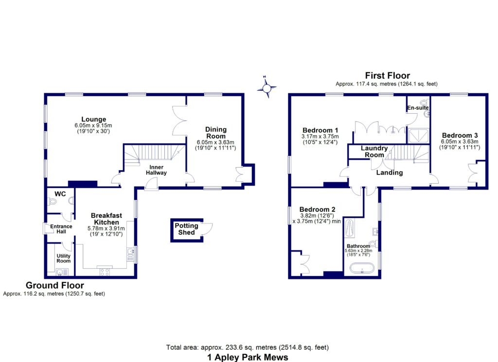 1 Apley Park Mews, Apley Park - Floorplan