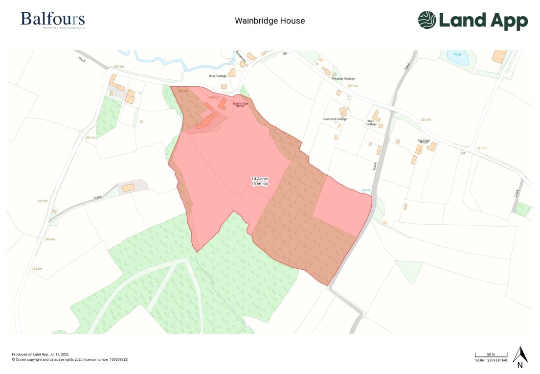 Wainbridge House, Clee St. Margaret - Map