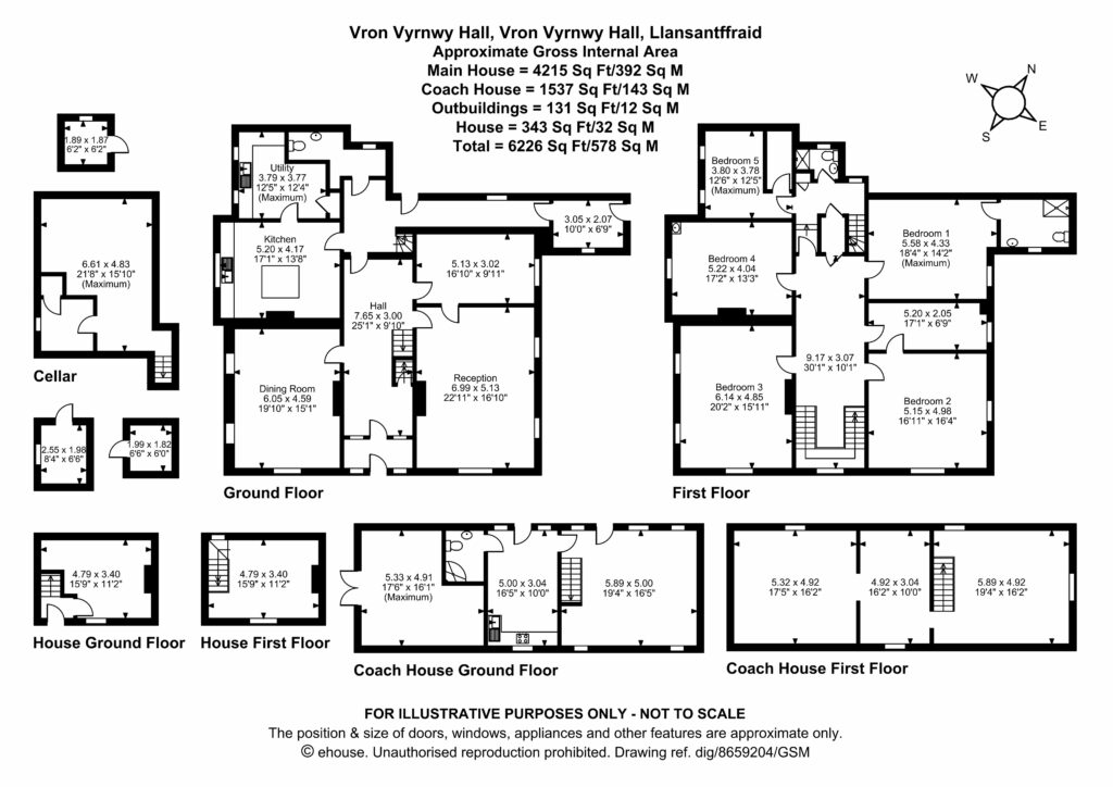 Vron Vyrnwy Hall, Llansantffraid - Floorplan