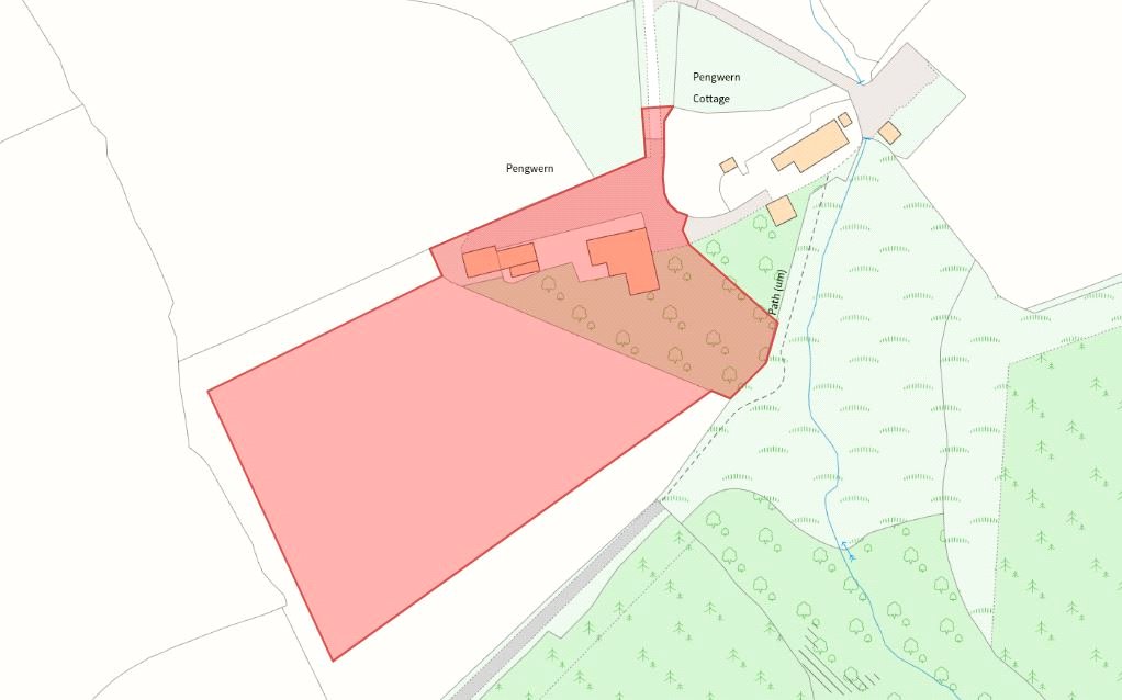 Pengwern, Llangynog - Map