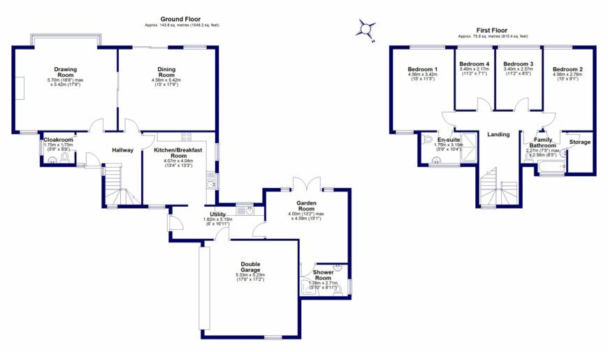 Whiteways, Garmston - Floorplan