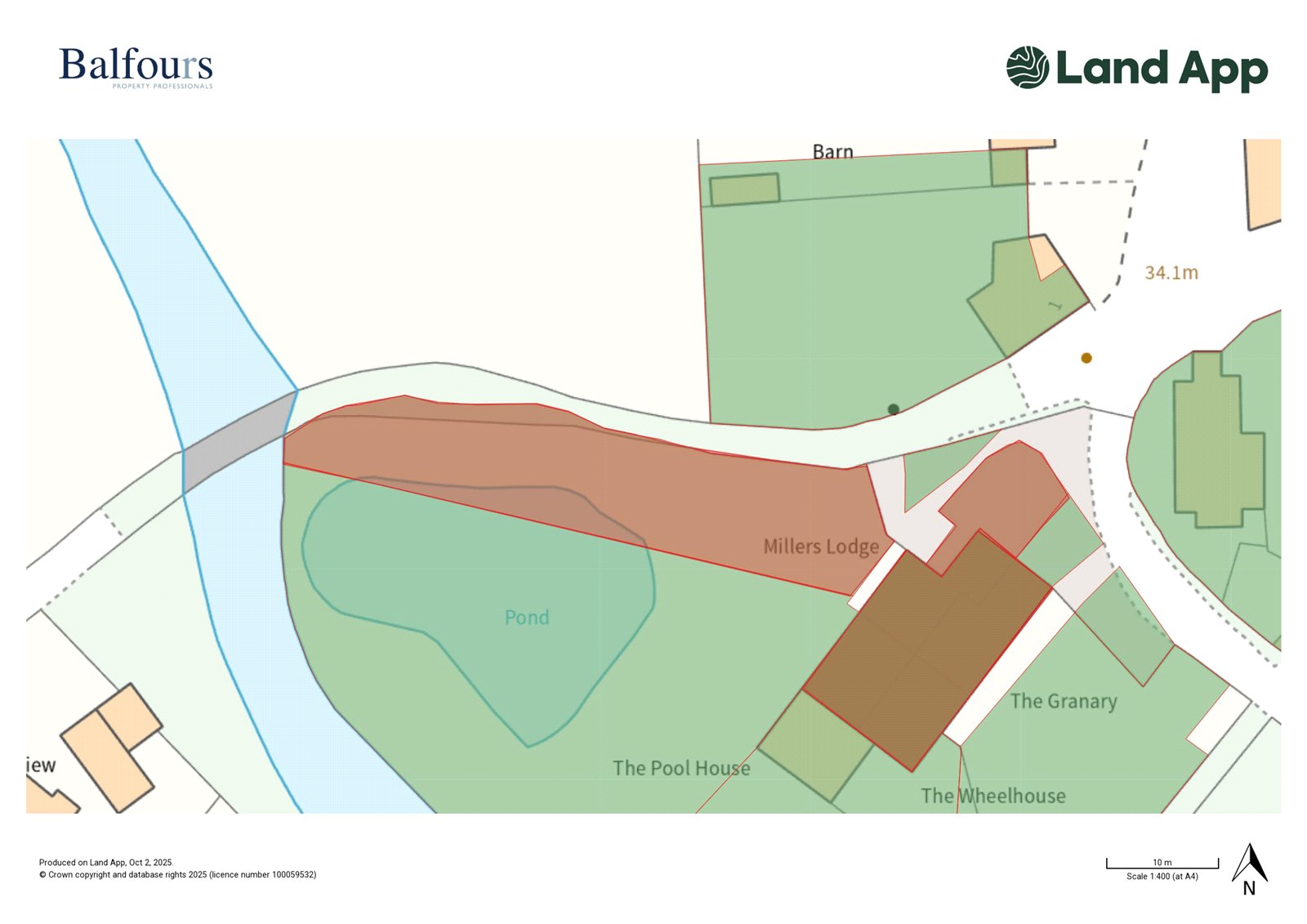 Millers Lodge, Rindleford Mill, Rindleford - Map