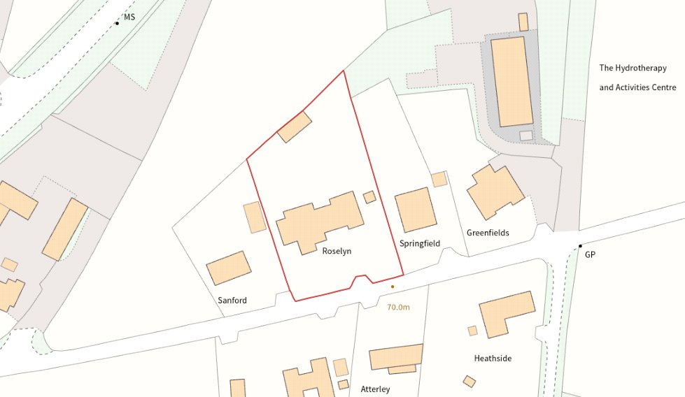 Roselyn, Bings Heath - Map