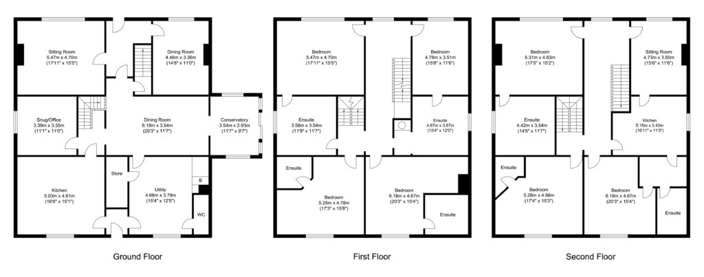 Brimford House, Criggion - Floorplan