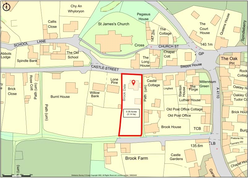 Brook Dale, Wigmore - Map
