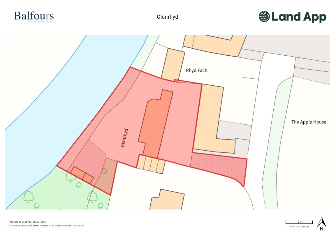 Glanrhyd, Llanidloes Road - Map