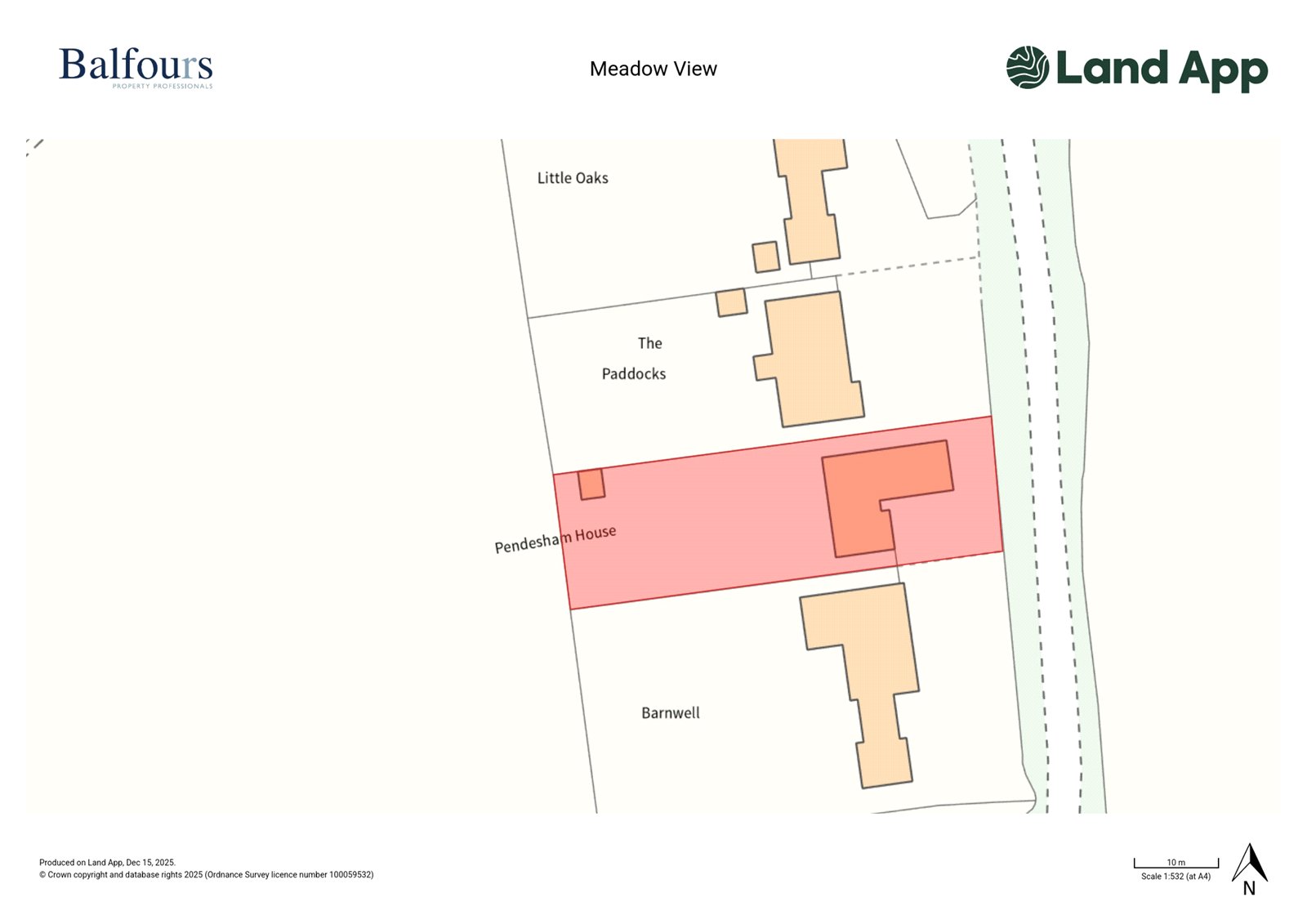 Meadow View, Wyson Lane - Map