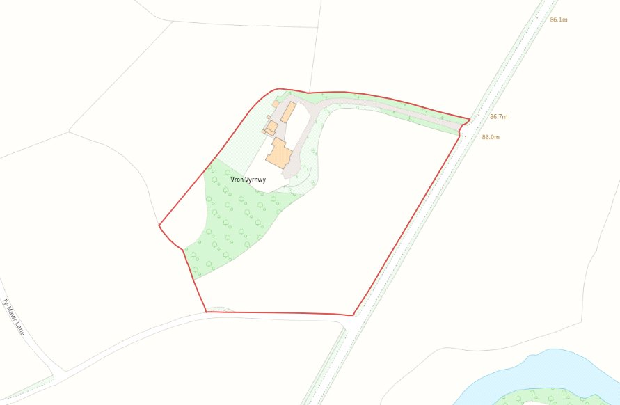 Vron Vyrnwy Hall, Llansantffraid - Map