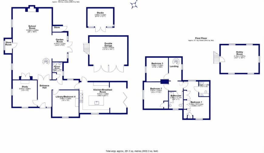 Old School House, Knockin - Floorplan