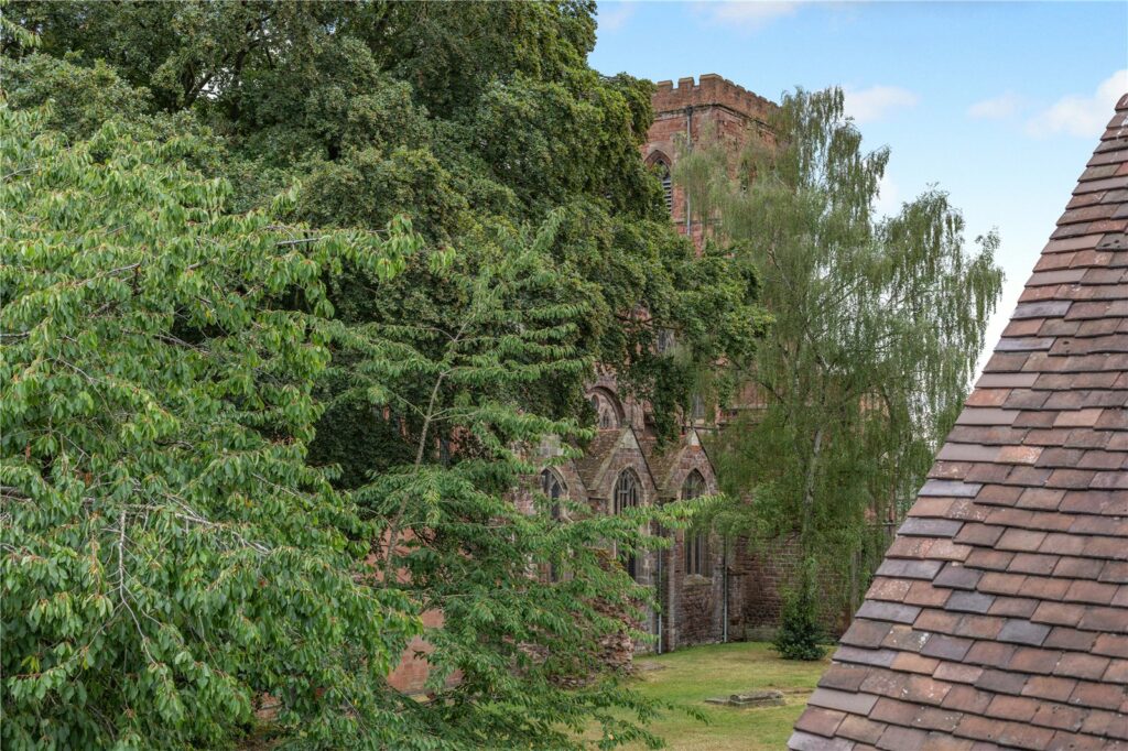 South Park, Abbey Foregate - View Of Abbey