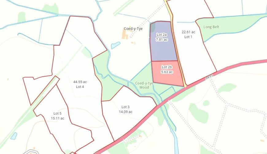 Coed Y Tye Lot 3, Whittington - Map