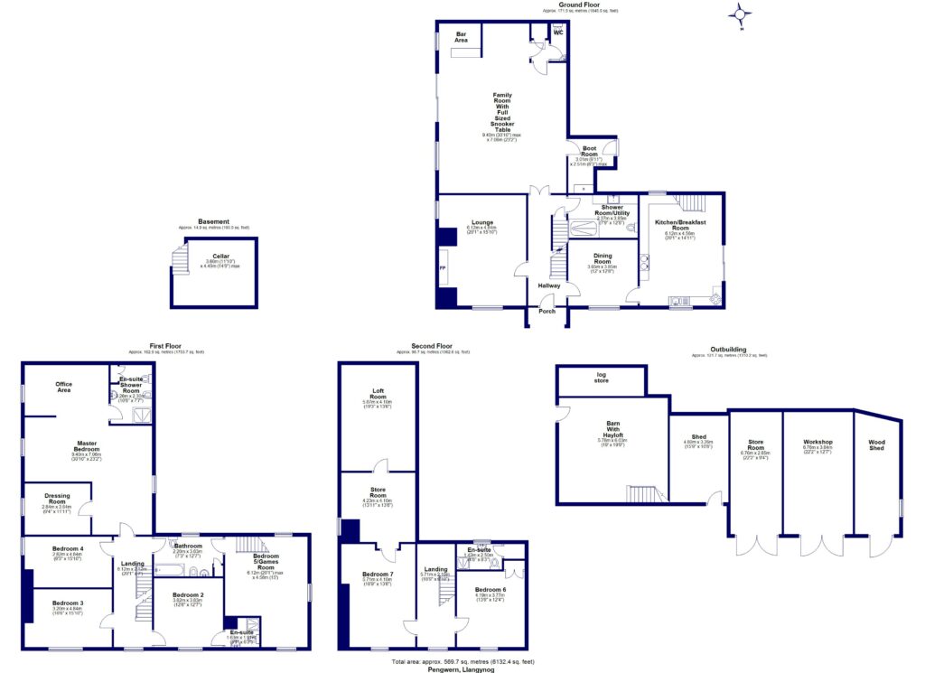 Pengwern, Llangynog - Floorplan