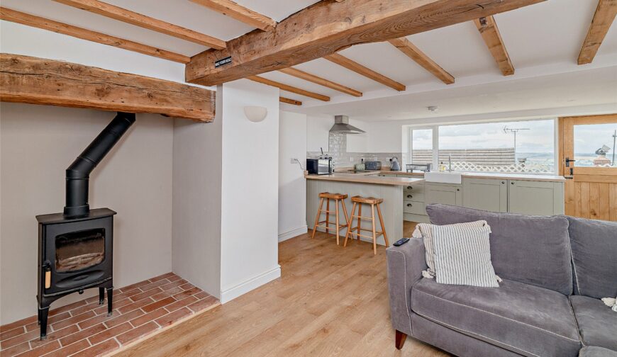 Jasmine Cottage, Snailbeach - Living Room/Kitchen