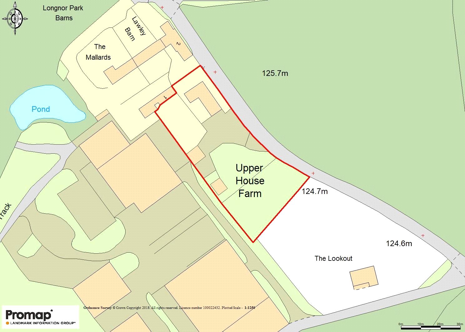 Upper House, Longnor - Map