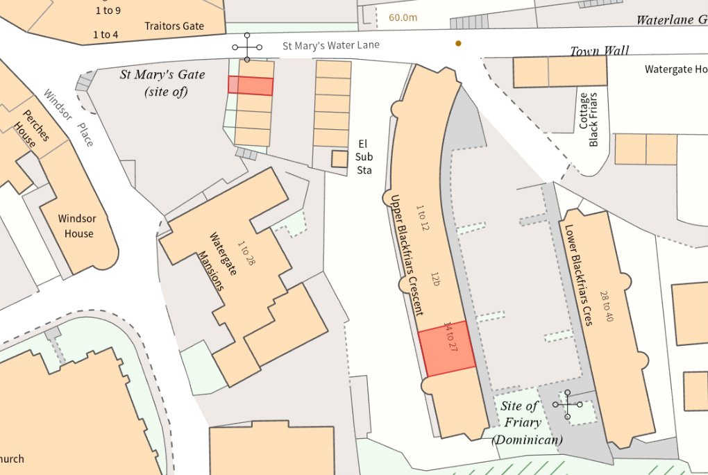 Flat 21, Upper Blackfriars Crescent, St. Marys Water Lane - Map