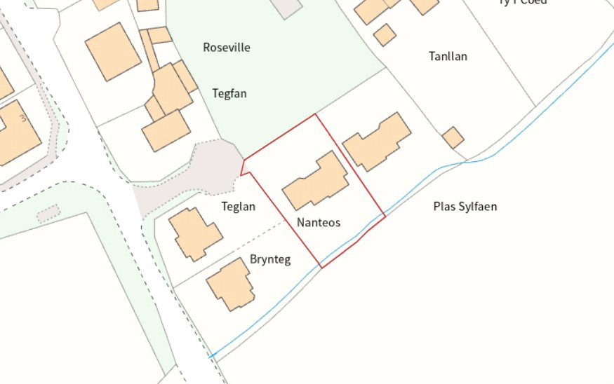 Nanteos, Castle Caereinion - Map