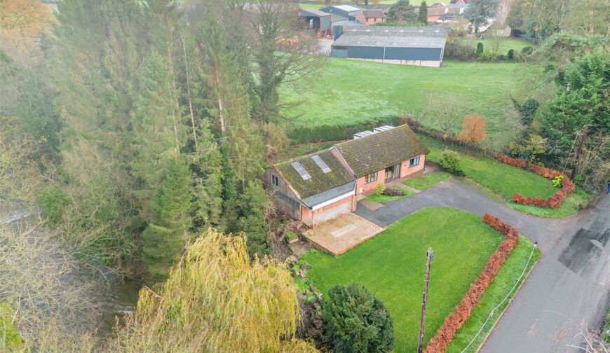 Brookside Bungalow., Condover - Ariel View