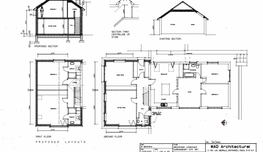Brookside Bungalow., Condover - Proposed Layout