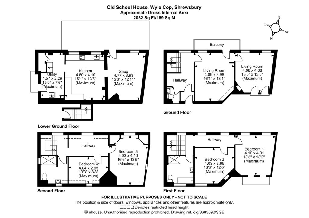 Old School House, Wyle Cop - Floorplan