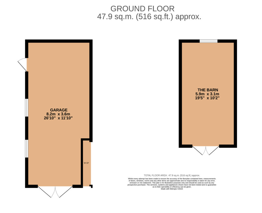 Messuage Cottage, The Goggin - Floorplan