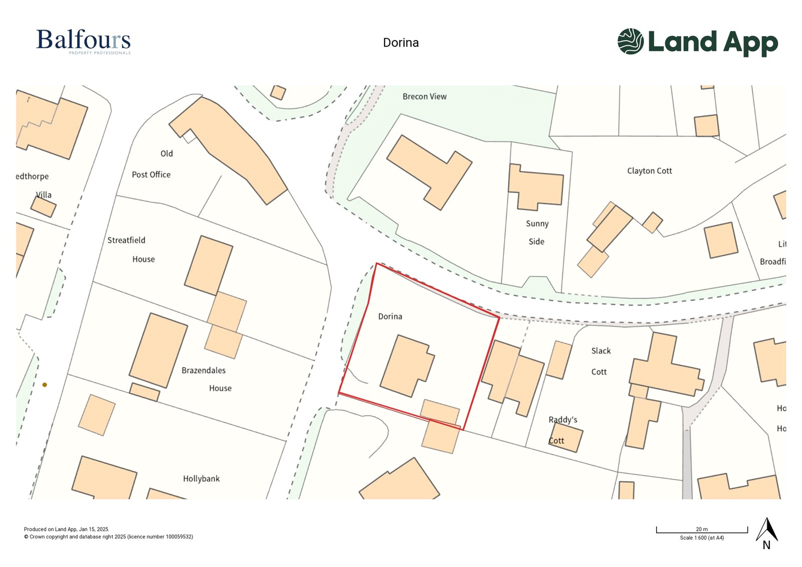 Dorina, Knowbury - Map