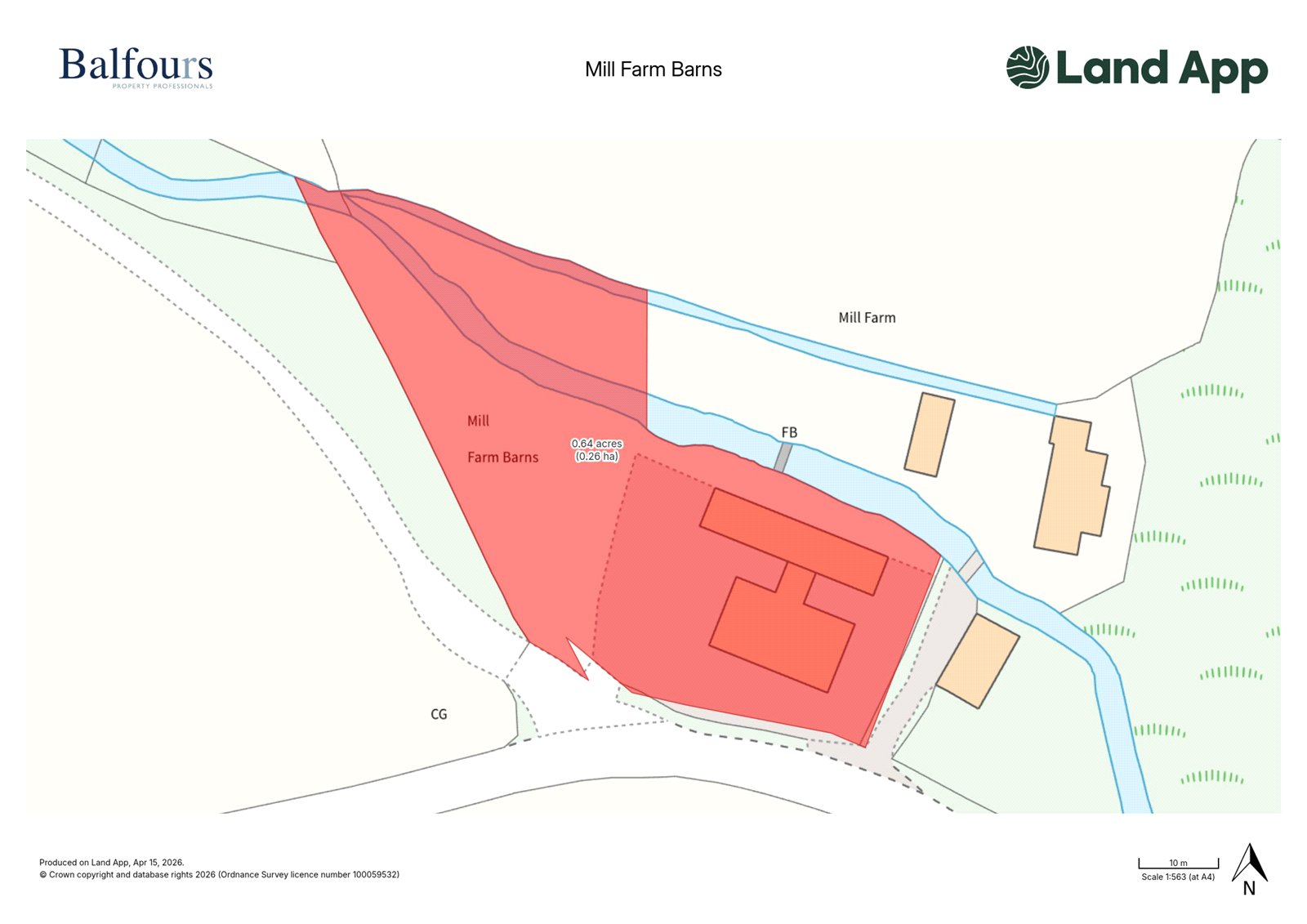 Mill Farm Barns, Bitterley - Map