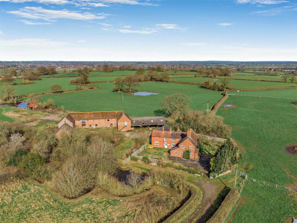 Farmhouse north of Shrewsbury plus barn with planning