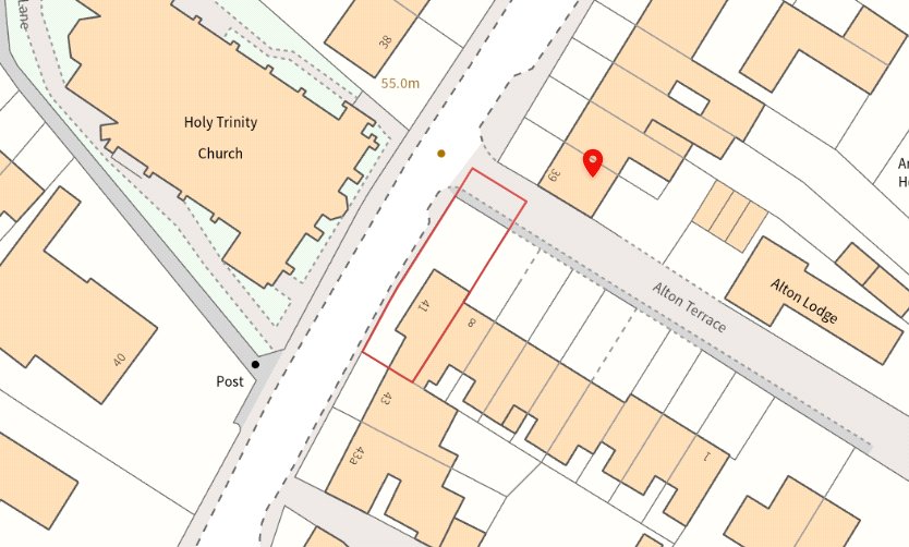 41 Belle Vue Road - Map