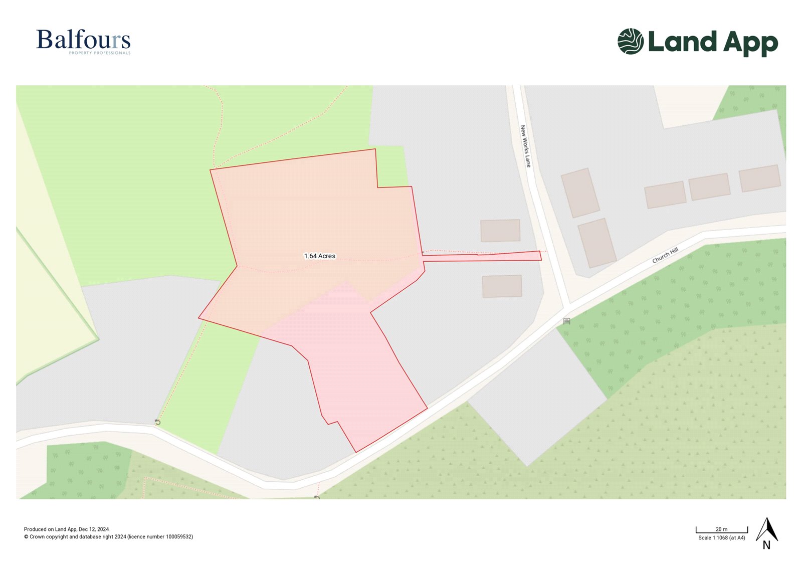 The Old Paddock, New Works - Map