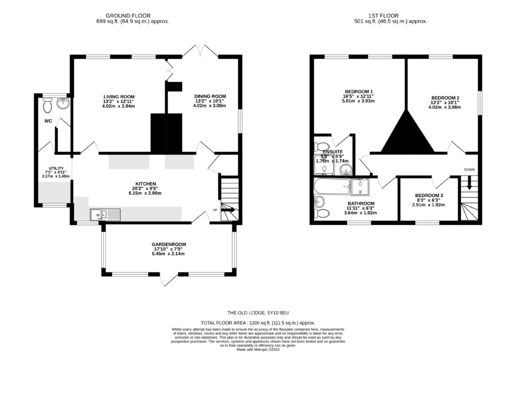 The Old Lodge, Sweeney - Floorplan