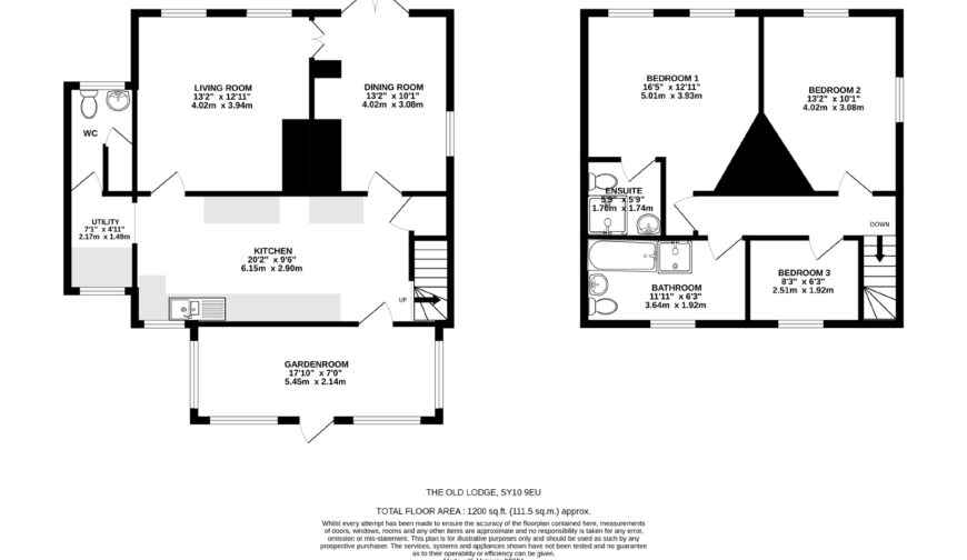 The Old Lodge, Sweeney - Floorplan