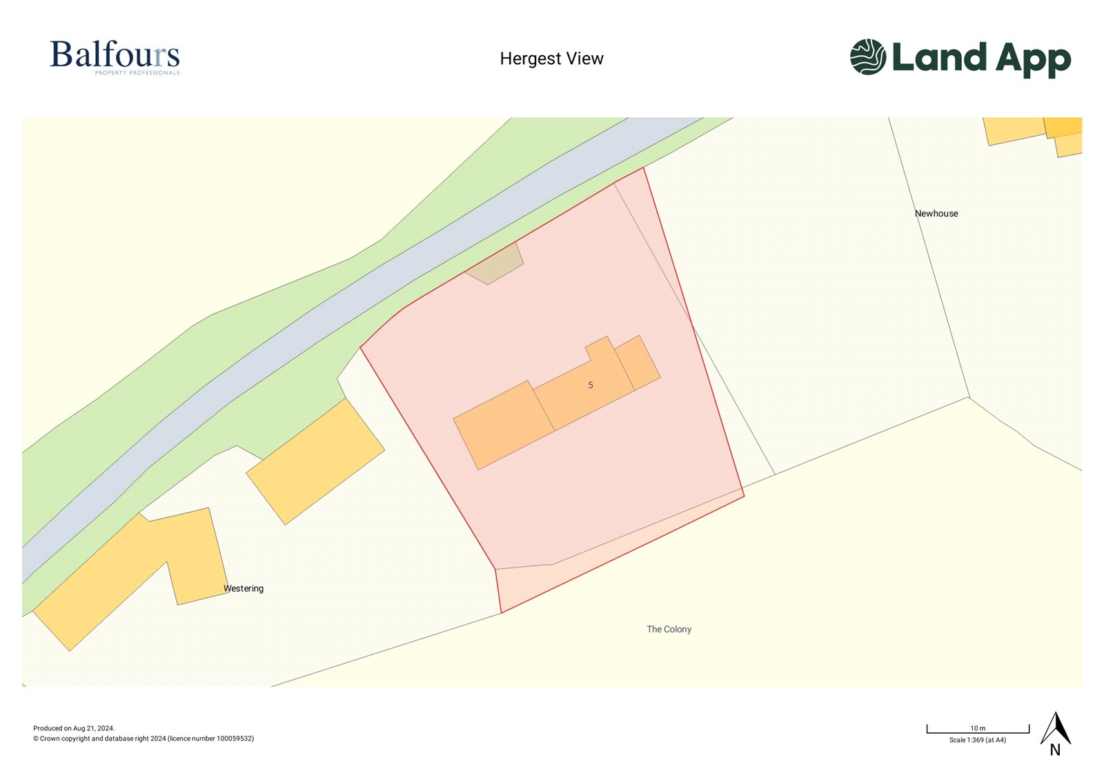Hergest View, Stonewall Hill - Map