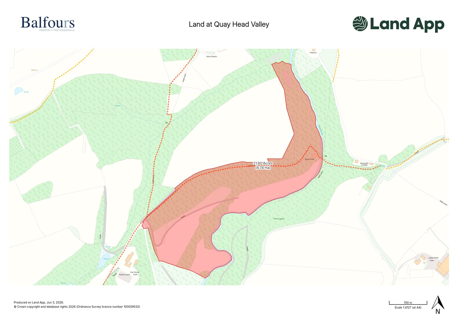 Land At Quay Head Valley, Tedstone Delamere - Map