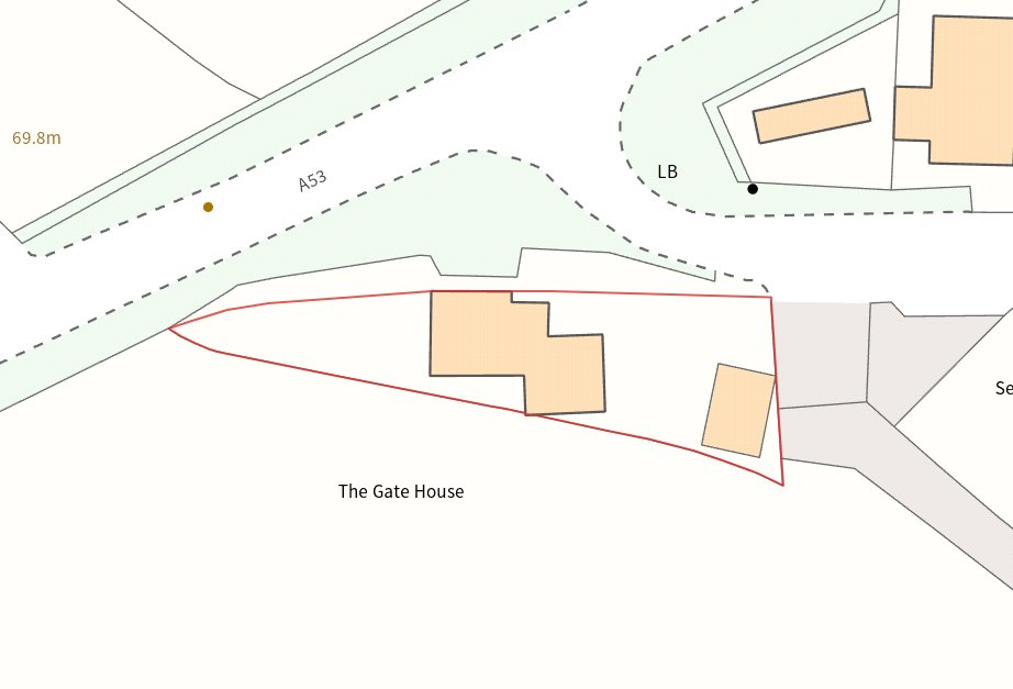 The Gate House, Bings Heath - Map