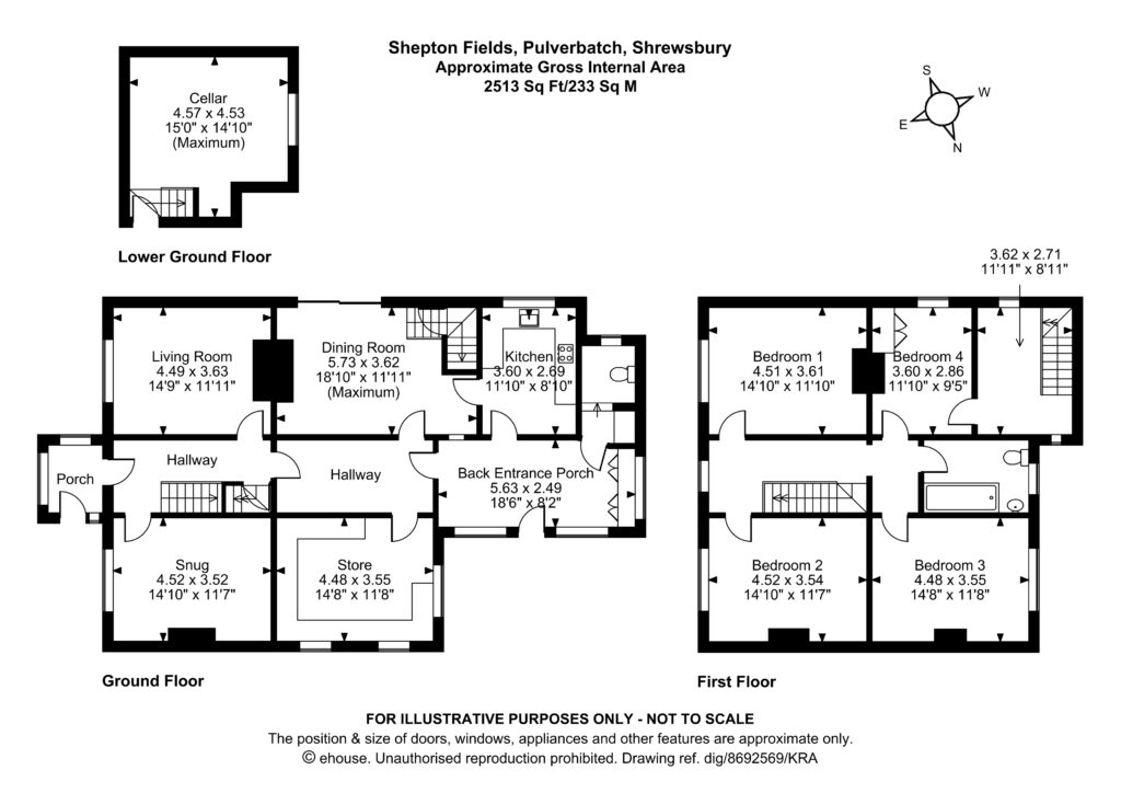 Shepton Fields, Pulverbatch - Floorplan