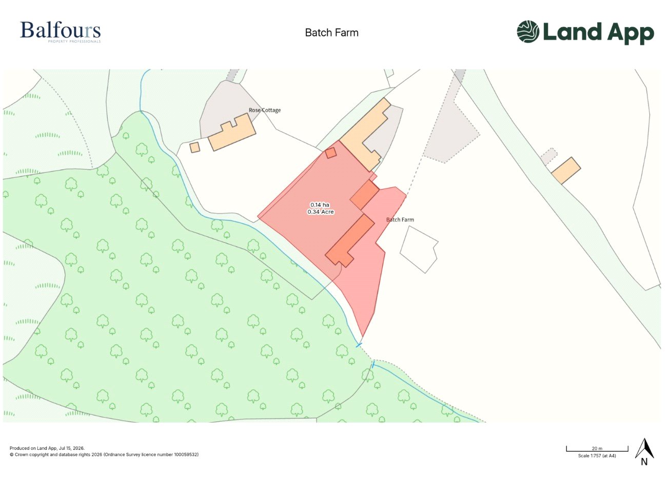 Batch Farm, Cockshutford - Map