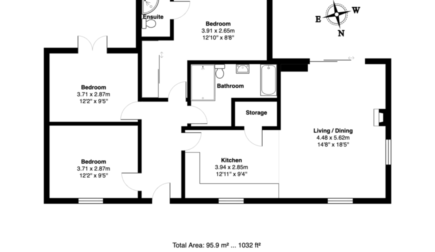 Six Swaths, Ludlow Road - Floorplan