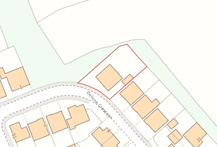 3 Delune Crescent - Map