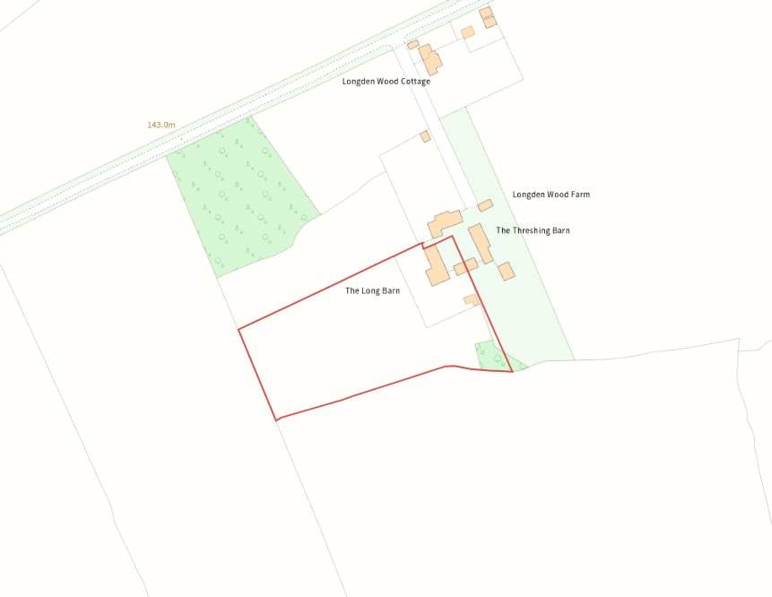 The Long Barn, Longden - Map