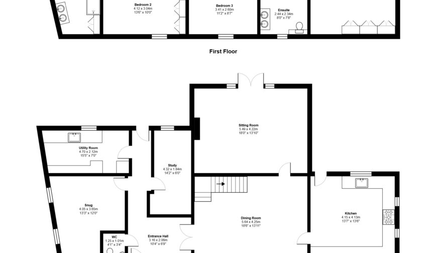 The Old Post Office, Bradley - Floorplan
