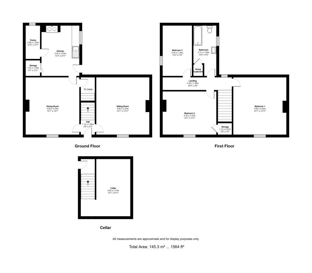 Cornes The Cottage, Offley Hay - Floorplan