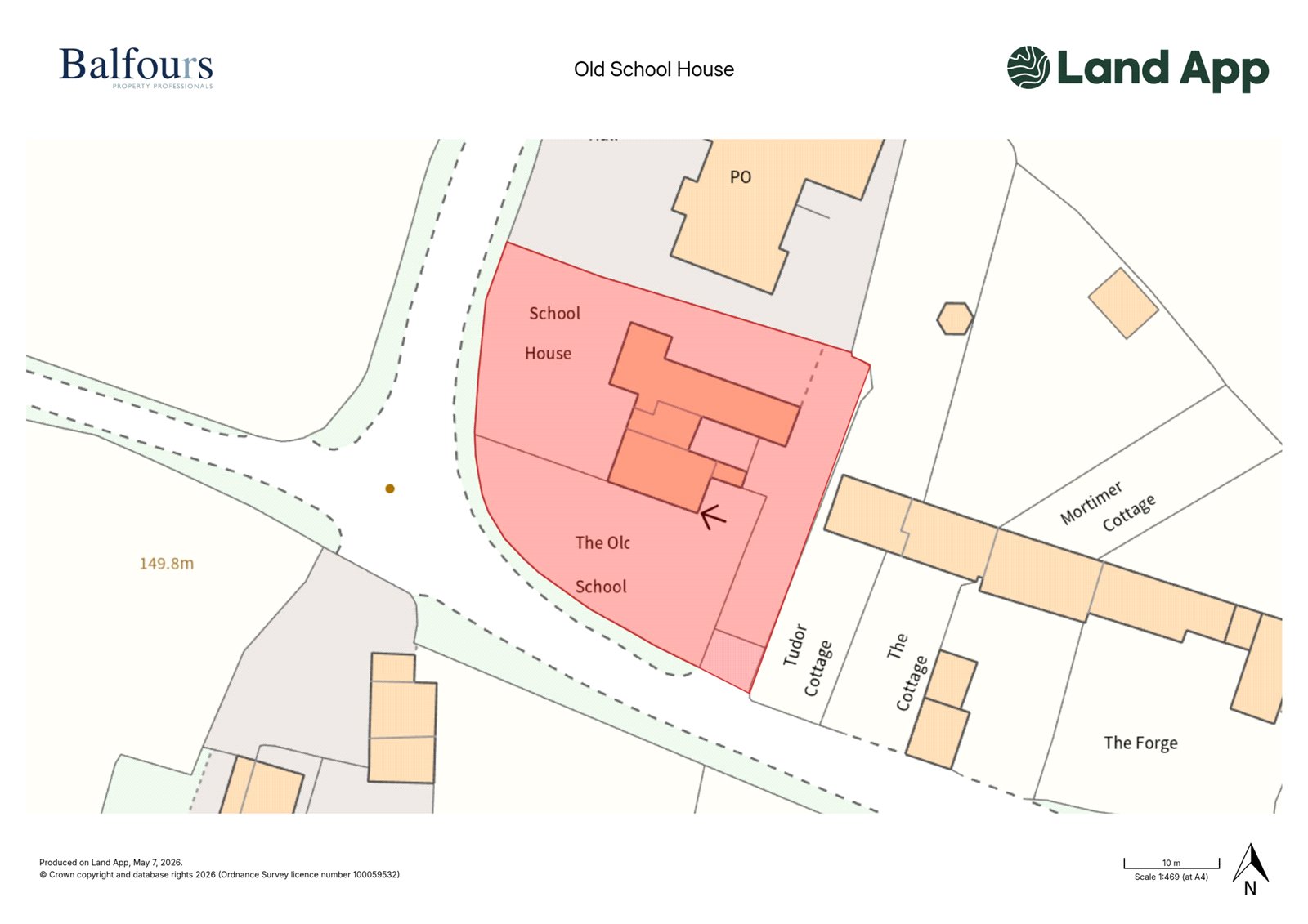 Old School House, Lingen - Map