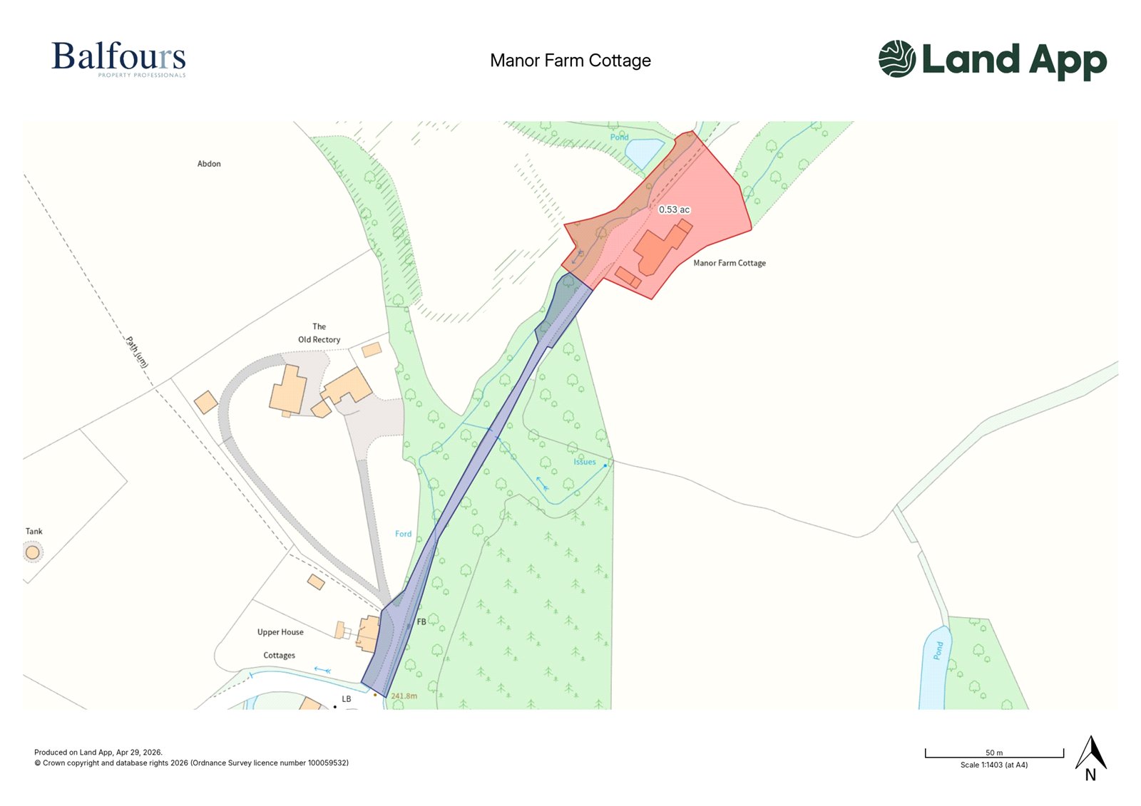 Manor Farm Cottage, Abdon - Map