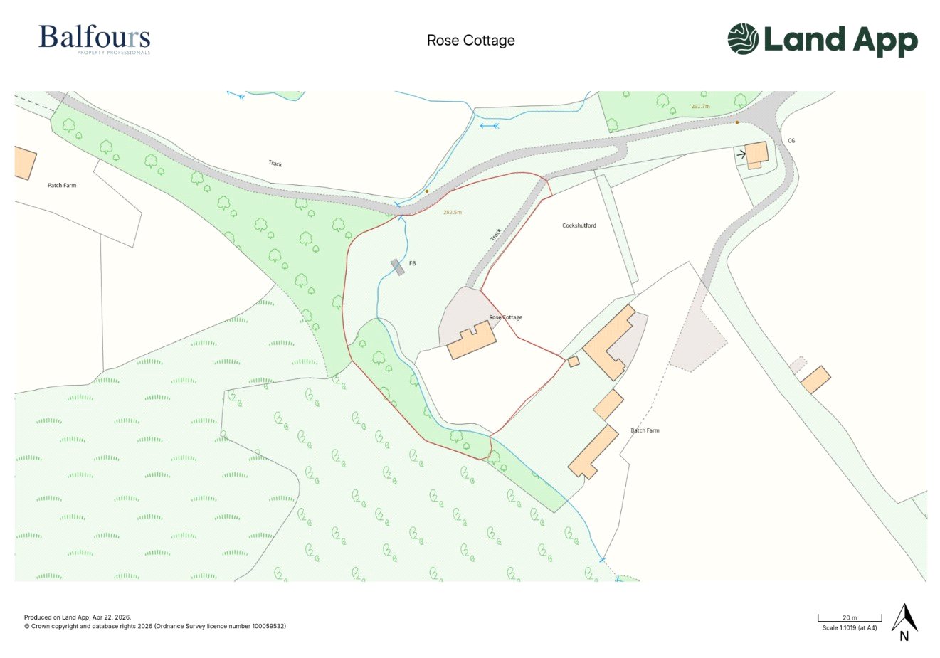 Rose Cottage, Cockshutford - Map