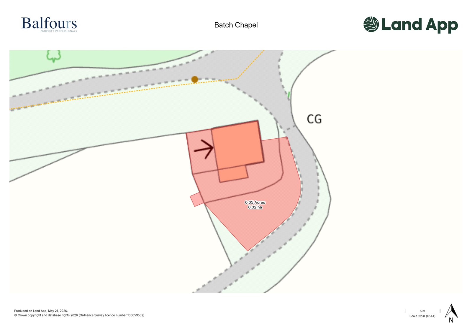 Batch Chapel, Cockshutford - Map