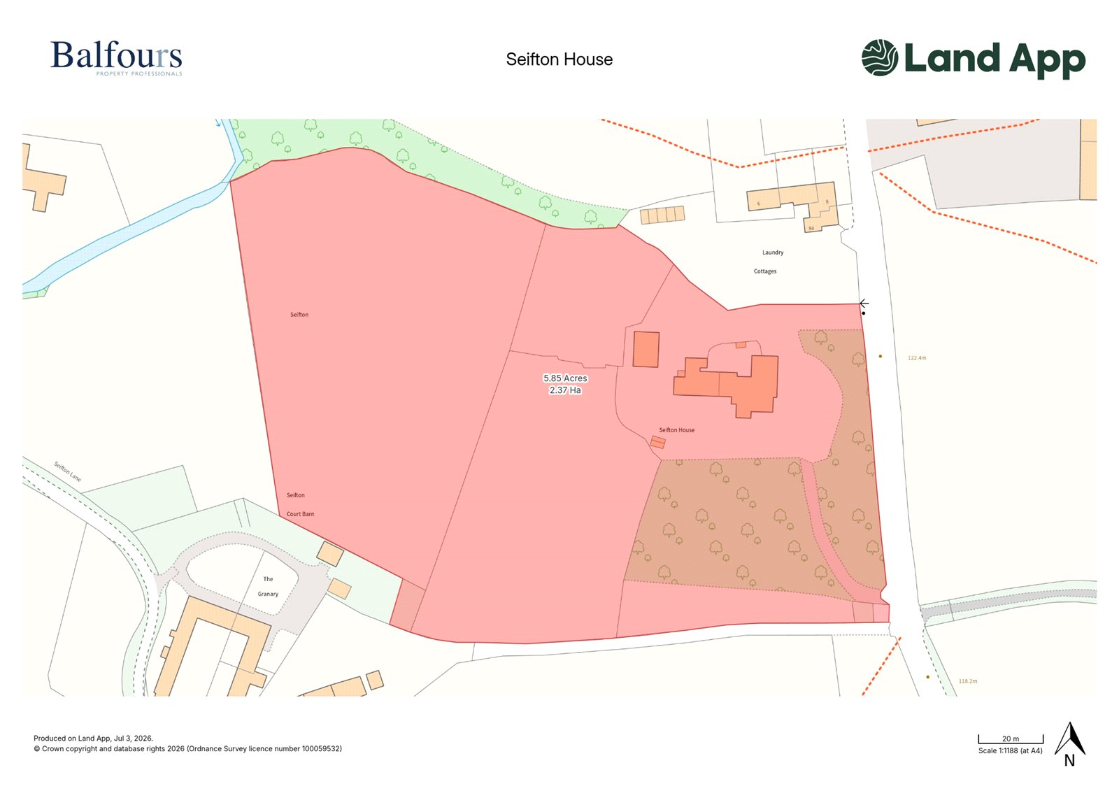 Seifton House, Seifton - Map