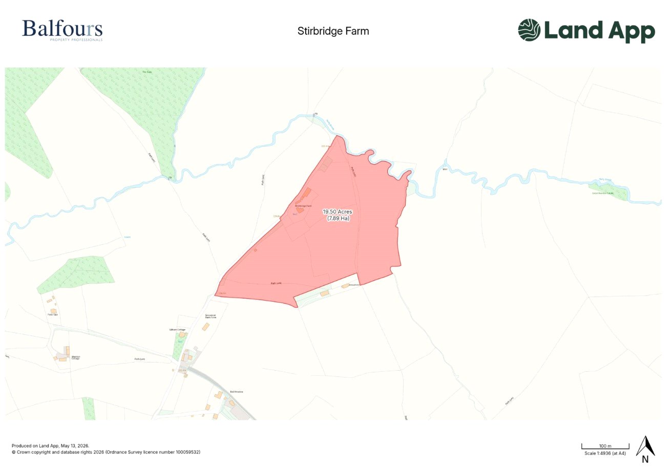 Stirbridge Farm, Risbury - Map