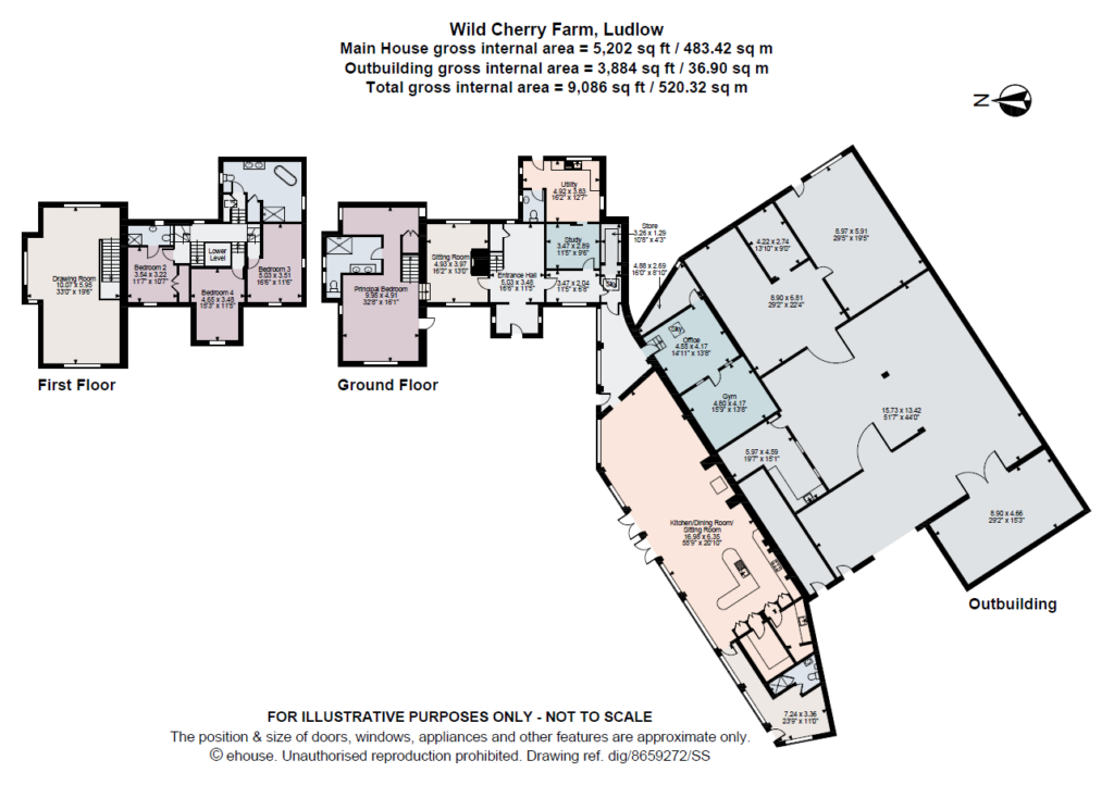Wild Cherry Farm, Elton - Floorplan